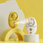 Cartoon USB facial moisturizer humidifier in calf-yellow, bear-pink, deer-green designs