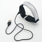 LED luminous arm band for running, outdoor sports, and festivals with adjustable size, multiple light modes, and replaceable batteries for maximum visibility and safety