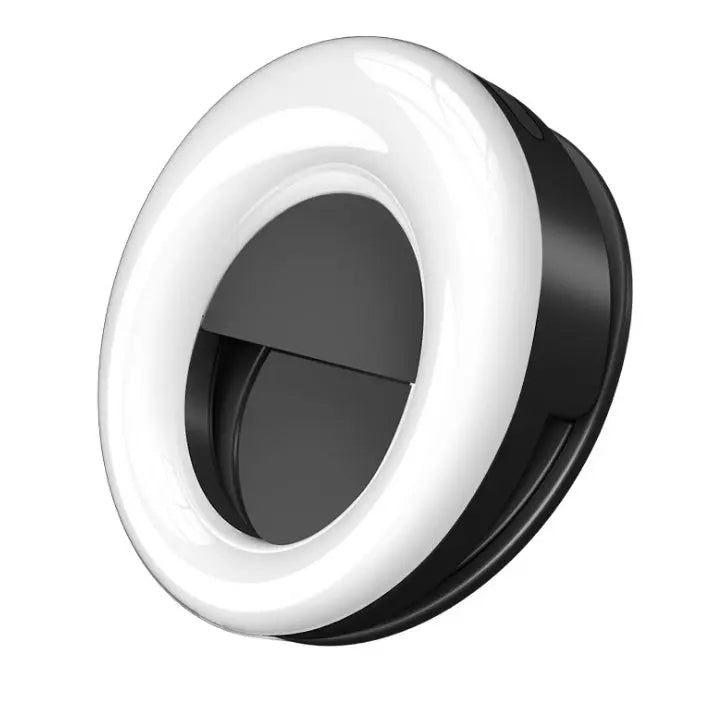 WQ20 beauty round fill light with LED lighting, USB rechargeable and adjustable brightness for selfies and vlogs