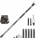 Outdoor Tactical Stick Alpenstock – Multifunctional Hiking, Camping & Survival Tool with Knife, Compass, and Whistle