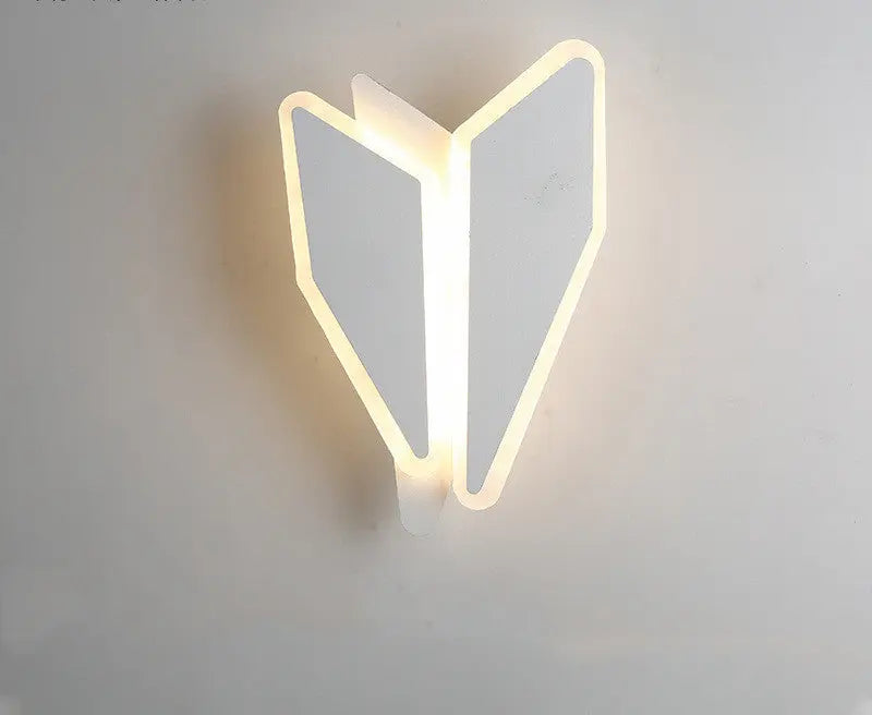 Modern Minimalist LED Lamp with Nordic Style, Available in White and Black for Bedroom and Home Decor