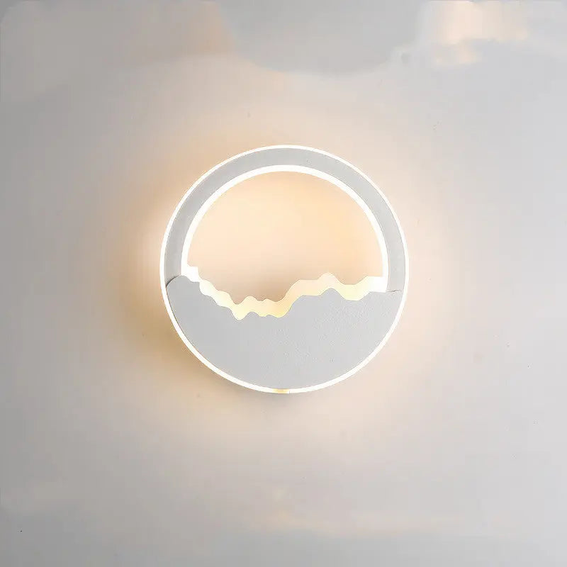 Modern Minimalist LED Lamp with Nordic Style, Available in White and Black for Bedroom and Home Decor