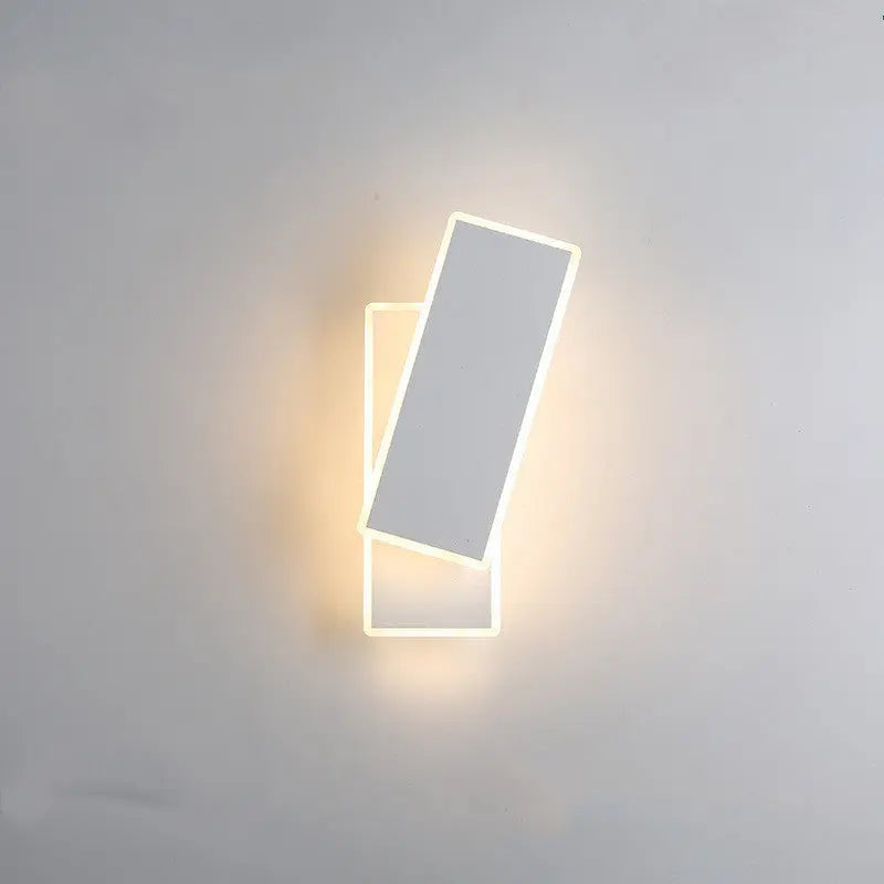 Modern Minimalist LED Lamp with Nordic Style, Available in White and Black for Bedroom and Home Decor