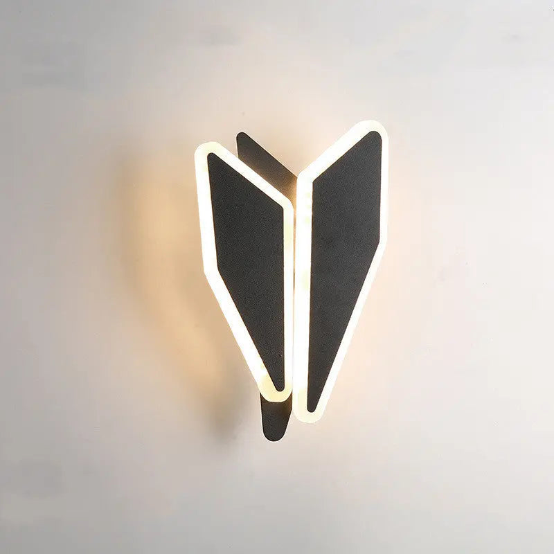 Modern Minimalist LED Lamp with Nordic Style, Available in White and Black for Bedroom and Home Decor