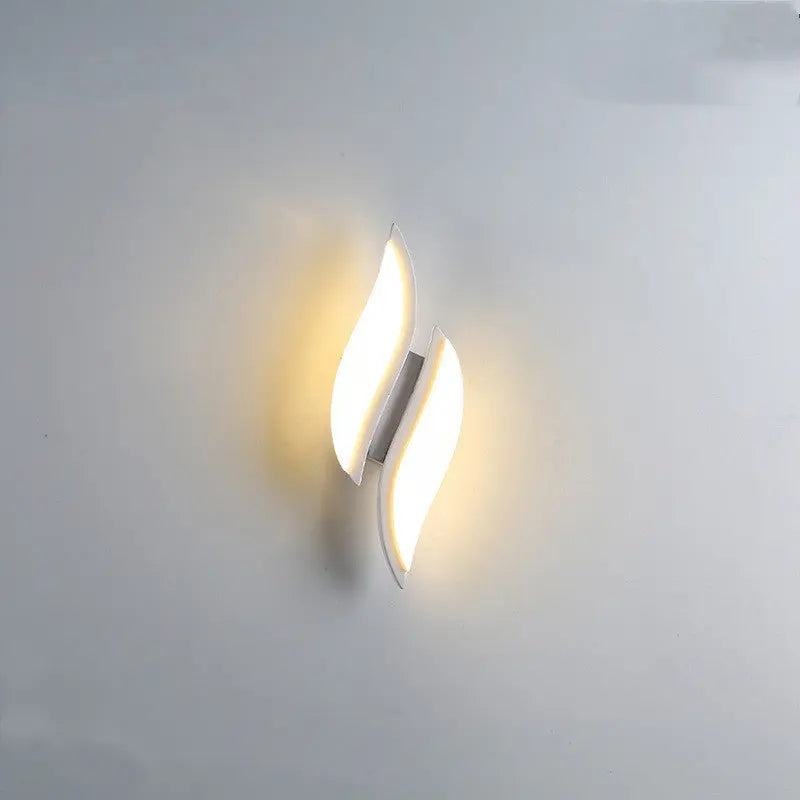 Modern Minimalist LED Lamp with Nordic Style, Available in White and Black for Bedroom and Home Decor