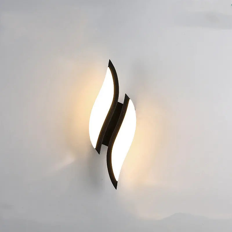 Modern Minimalist LED Lamp with Nordic Style, Available in White and Black for Bedroom and Home Decor