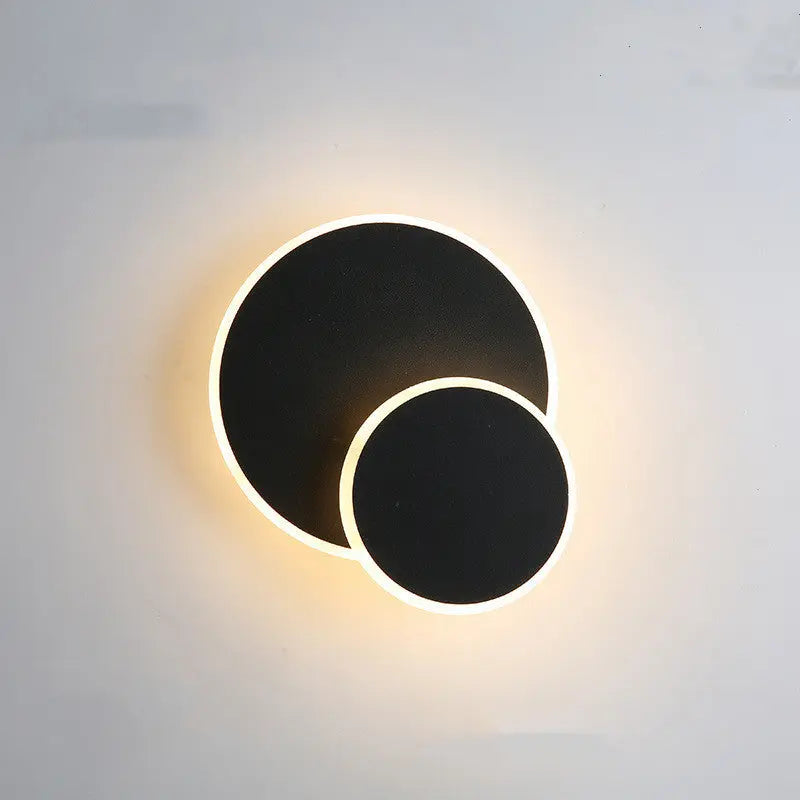 Modern Minimalist LED Lamp with Nordic Style, Available in White and Black for Bedroom and Home Decor