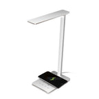 LED folding desk lamp with wireless charging for Huawei & Apple devices, adjustable color temperature, and touch control functionality