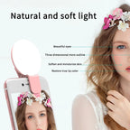 INELECTRON ™ - Mini Fill Light For Beauty Selfie Round Live Clip External LED Mini Small Q Mobile Phone Selfie Fill Light Inelectron Store