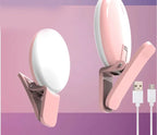 INELECTRON ™ - Mini Fill Light For Beauty Selfie Round Live Clip External LED Mini Small Q Mobile Phone Selfie Fill Light Inelectron Store