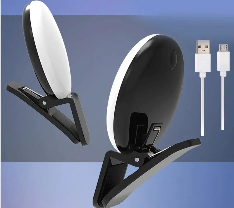 INELECTRON ™ - Mini Fill Light For Beauty Selfie Round Live Clip External LED Mini Small Q Mobile Phone Selfie Fill Light Inelectron Store