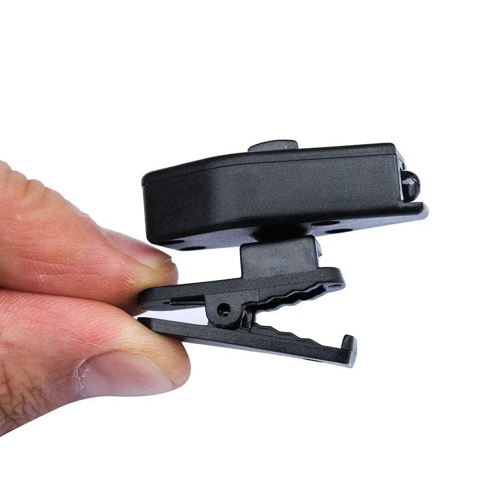 Mini LED flashlight clip-on light for eyeglasses, adjustable 360° light for hands-free illumination during reading or tasks