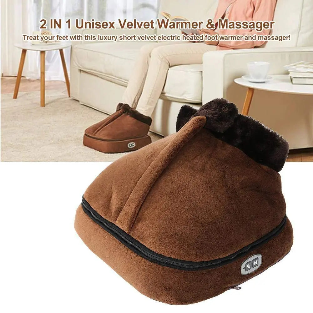 INELECTRON ™ - Massage Foot Warmer Comfortable Foot Warmer Foot Warming Massage Shoes