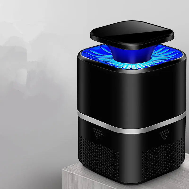 Home photocatalyst mosquito killer lamp in white and black with USB cable – safe for baby and chemical-free insect control