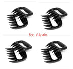 Two-piece BBQ Shredder set for pulled chicken, and beef