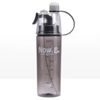 Leakproof water bottle with ergonomic handle and food-grade PC plastic design