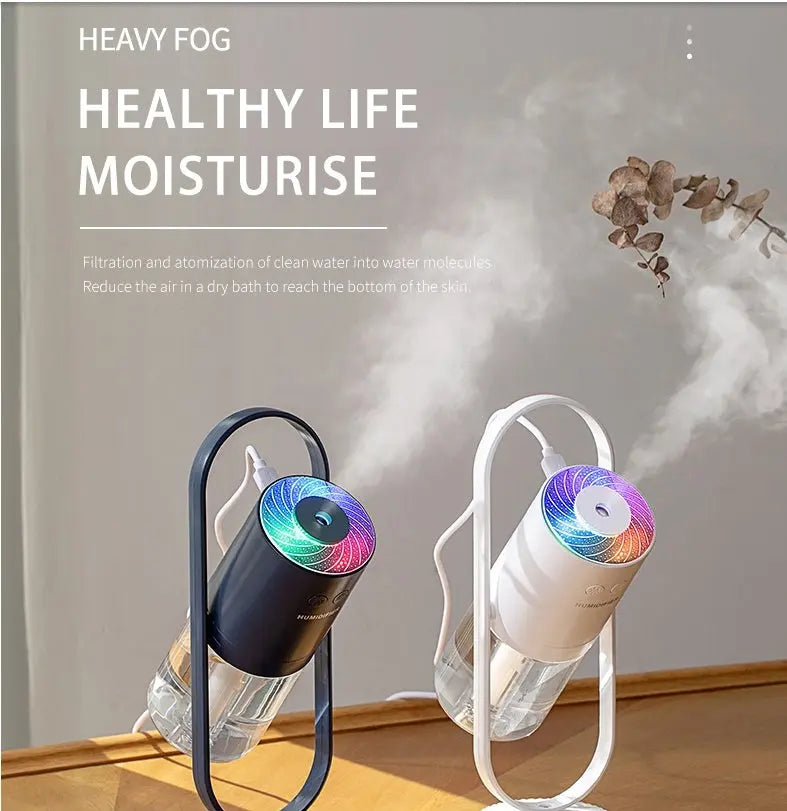 Magic Shadow USB Air Humidifier with Ultrasonic Mist, Night Light, and USB Power