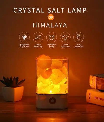 INELECTRON ™ - USB Crystal Light Himalayan Salt LED Lamp Inelectron Store