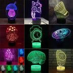 INELECTRON ™ - New 3D Colorful Remote Control Lamp - LED Desk Lamp Inelectron Store