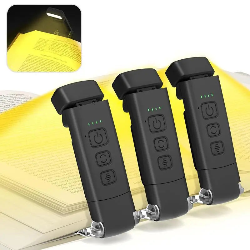 Summer USB Rechargeable Book Light, Clip-On LED Reading Light, Reading Lamp, LED Lights, Flexible Adjustable Angle Night Light
