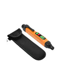 Natural gas sniffer tool placed in tool bag for HVAC work