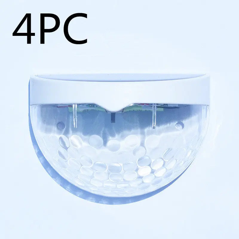 INELECTRON ™ -  Solar Light Outdoor Waterproof Semicircular Fence Lamp Water Drop Effect Wall Lamp Garden Lamp Corridor Lamp Staircase Lamp Inelectron Store