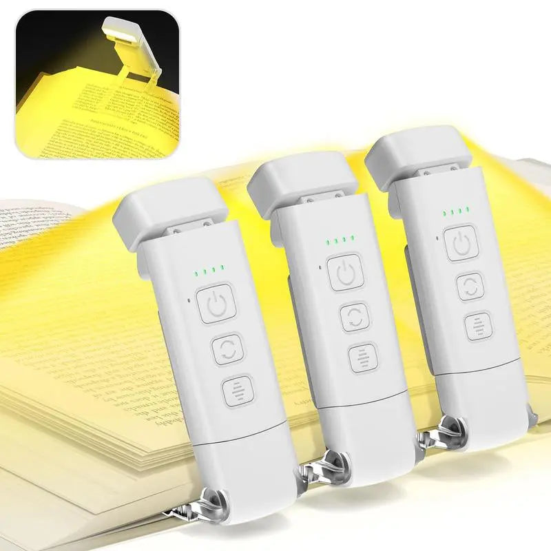 Summer USB Rechargeable Book Light, Clip-On LED Reading Light, Reading Lamp, LED Lights, Flexible Adjustable Angle Night Light