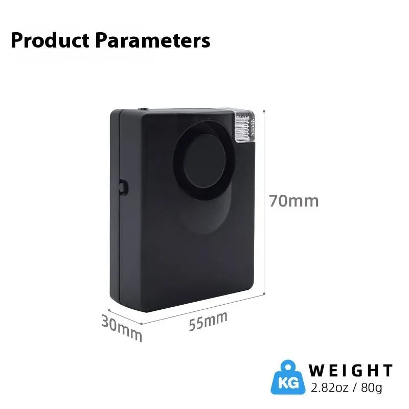 INELECTRON ™ - Personal Anti Theft Alarm Black Outdoor Inelectron Store