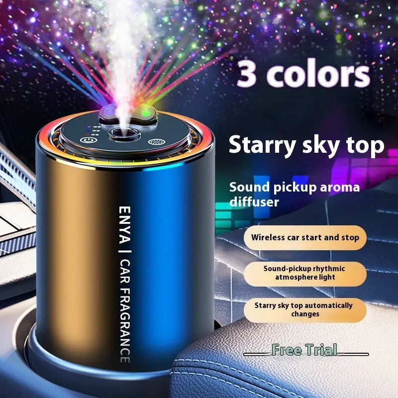 Starry Sky Aroma Car Perfume with metal holder and oriental fragrance