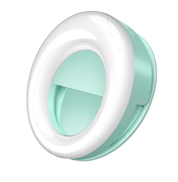 WQ20 beauty round fill light with LED lighting, USB rechargeable and adjustable brightness for selfies and vlogs