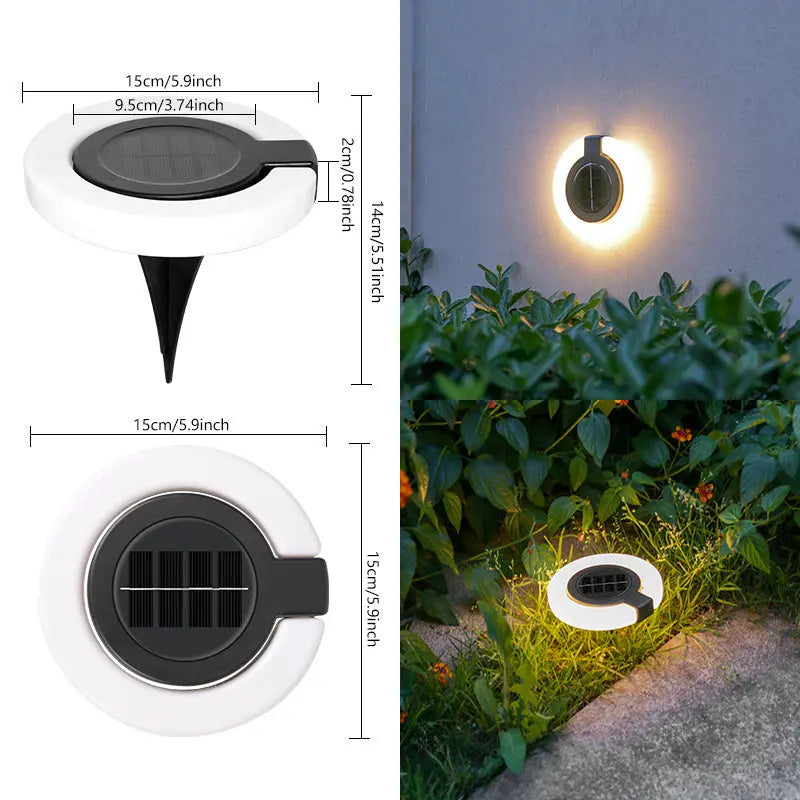 INELECTRON ™ - Solar Outdoor Courtyard Stairs Yard Waterproof Garden Lawn Folding Floor Lamp Inelectron Store