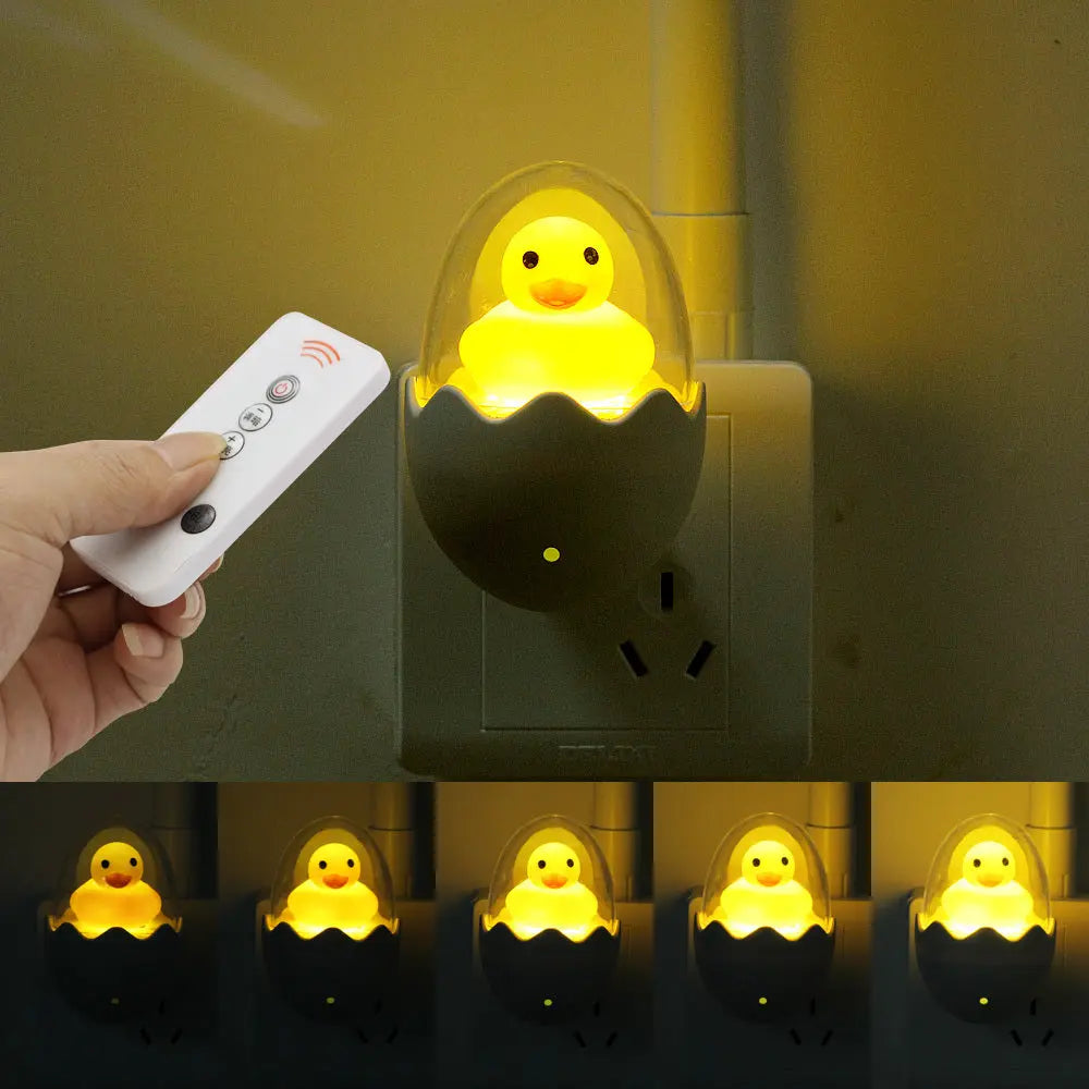 LED sensor night light in DCUK shape, ideal for children's rooms, bathrooms, and hallways with automatic light control
