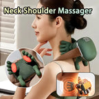 INELECTRON ™ - Neck Shoulder Massager Deep Tissue Shiatsu Back Cervical Massage Machine Bionic Heated Fatigue Relief Relax Muscle ﻿3-Level - Inelectron Store