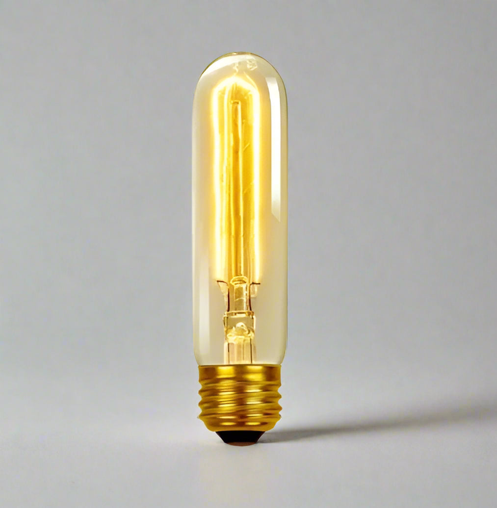 Retro Edison filament bulb with transparent glass and dimmable feature, available in various shapes like ST64, A19, G80 for vintage home lighting