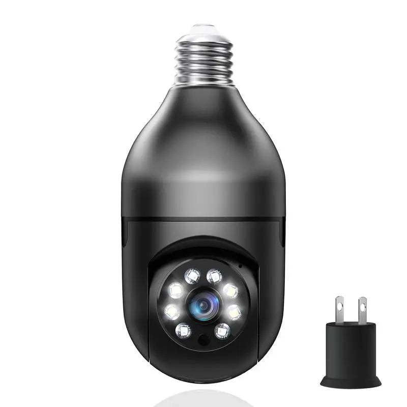 WESECUU Light Bulb Camera 2.4/5Ghz-Wireless 3MP/2MP HD, Infrared Night Vision,Pan/Tilt, 2-Way Audio, Human Detection,Alarm,Alexa Compatible Security