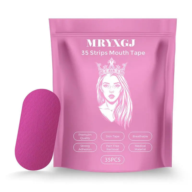 Mouth Tape for Sleeping, 35Pcs -One Month Supply, Mouth Tape, Pink, Gentle, Adhesion，Sports Accessories Outdoorfun Pain Free