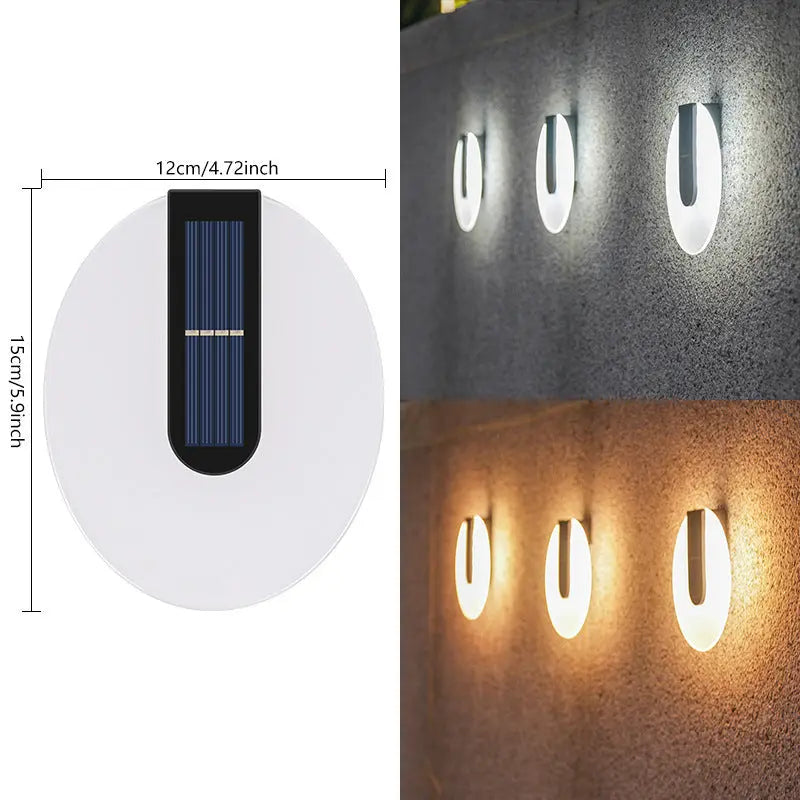 Solar Outdoor Yard Lamp Waterproof - Abstract Design for Garden Lighting