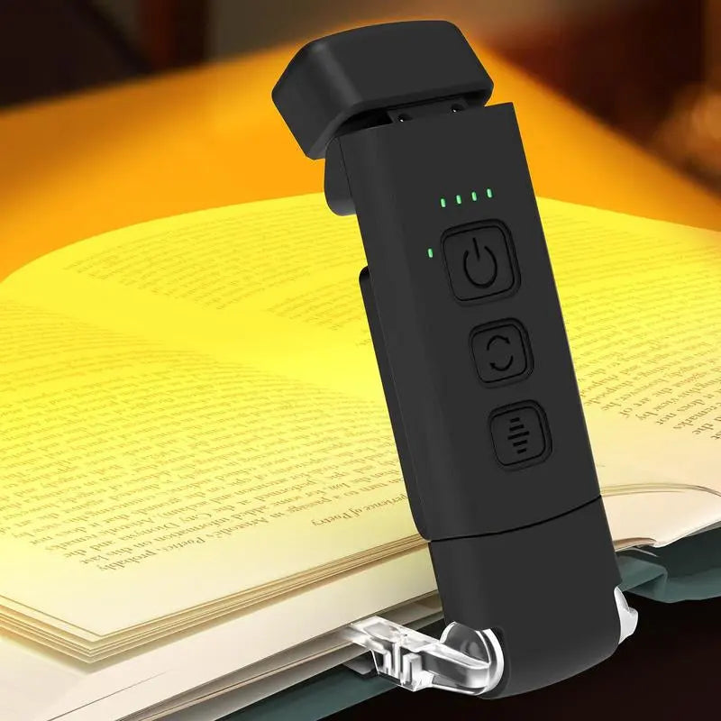 Summer USB Rechargeable Book Light, Clip-On LED Reading Light, Reading Lamp, LED Lights, Flexible Adjustable Angle Night Light