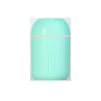 330ml mini USB humidifier in white, pink, and green – ultrasonic desktop mist diffuser for bedroom or office use