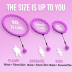 Weighted Hula Circle for Adults, Infinity Hoop Fit plus Size 47 Inch/120Cm, Include 24 Detachable Links and Waist Trainer for Women, Home Workout Equipment
