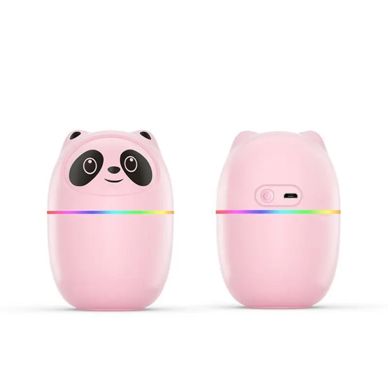 Two pink panda-shaped USB devices on a white background