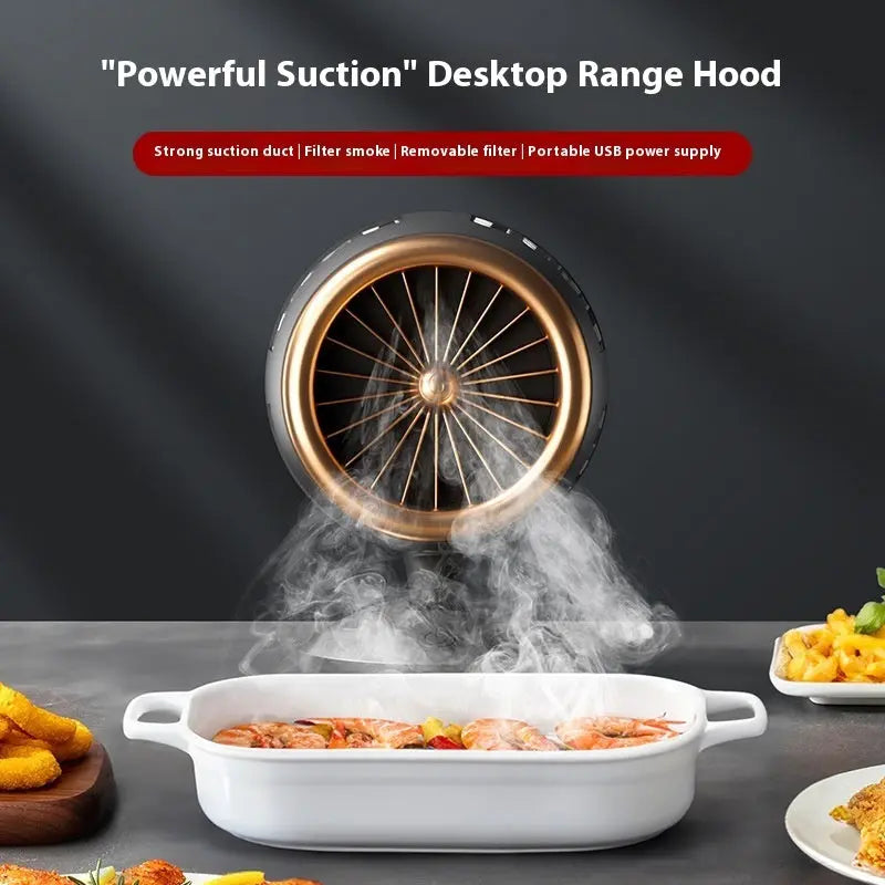 INELECTRON ™ - Portable Desktop Kitchen Ventilator – Small Household Smoke Extractor with Filter Inelectron Store