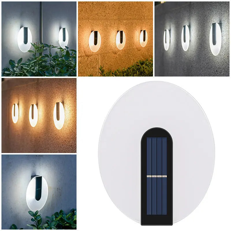 Solar Outdoor Yard Lamp Waterproof - Abstract Design for Garden Lighting