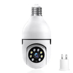 WESECUU Light Bulb Camera 2.4/5Ghz-Wireless 3MP/2MP HD, Infrared Night Vision,Pan/Tilt, 2-Way Audio, Human Detection,Alarm,Alexa Compatible Security