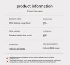 Close-up of mechanical control and filter sponge for kitchen exhaust fan