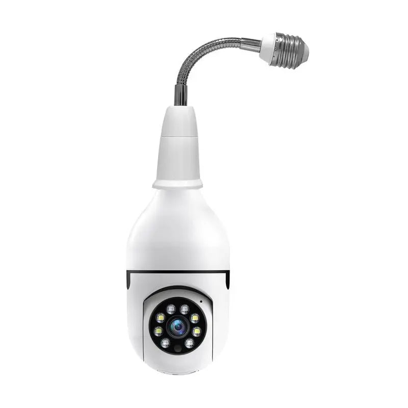 WESECUU Light Bulb Camera 2.4/5Ghz-Wireless 3MP/2MP HD, Infrared Night Vision,Pan/Tilt, 2-Way Audio, Human Detection,Alarm,Alexa Compatible Security