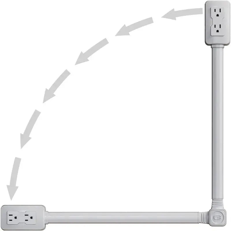 Portable power strip extender for home or office use