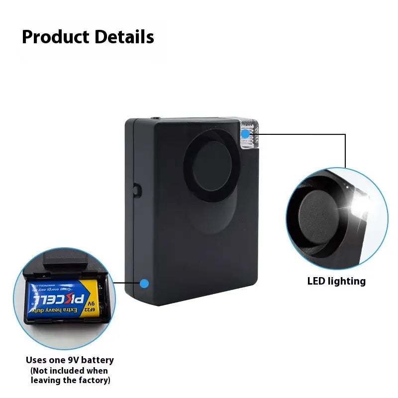 INELECTRON ™ - Personal Anti Theft Alarm Black Outdoor Inelectron Store