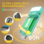 Summer USB Rechargeable Book Light, Clip-On LED Reading Light, Reading Lamp, LED Lights, Flexible Adjustable Angle Night Light